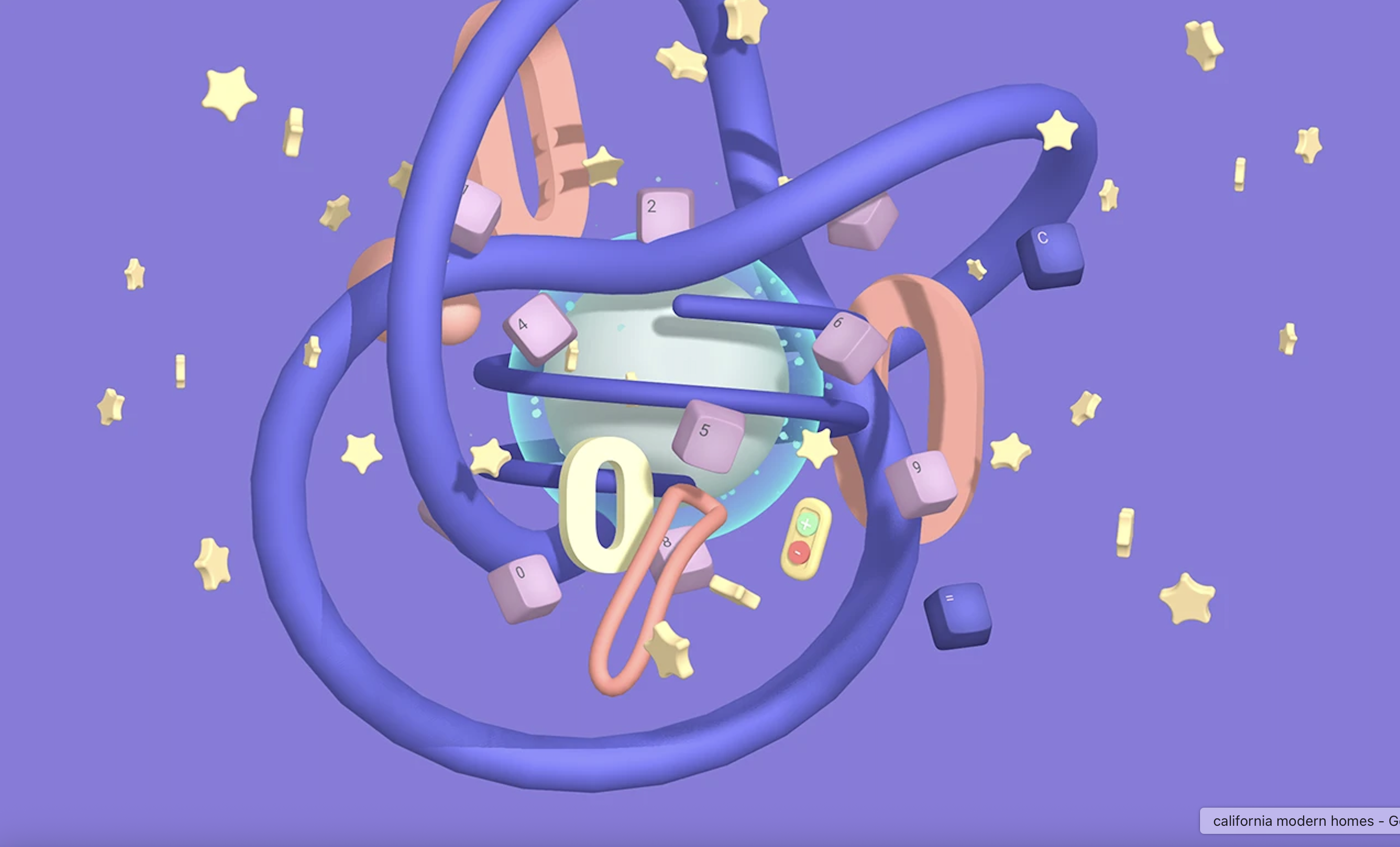 Crazy Calculator 3D render